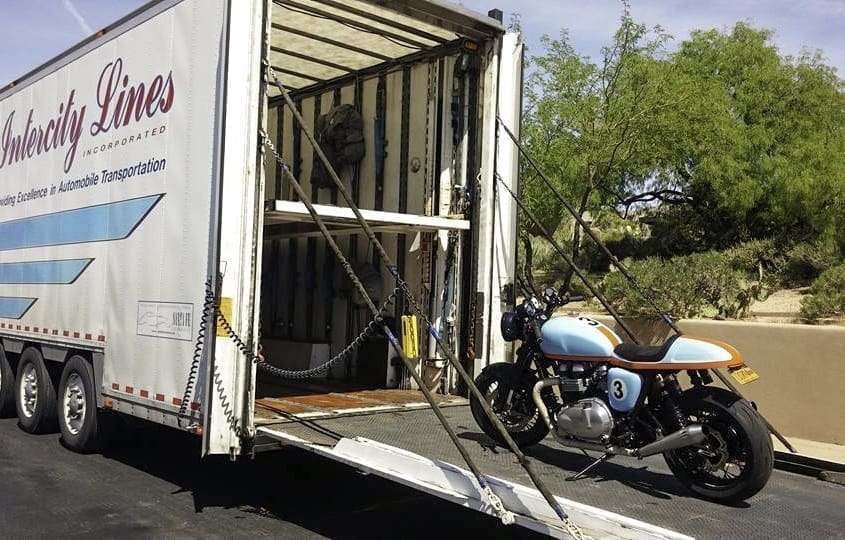 motorcycle on liftgate