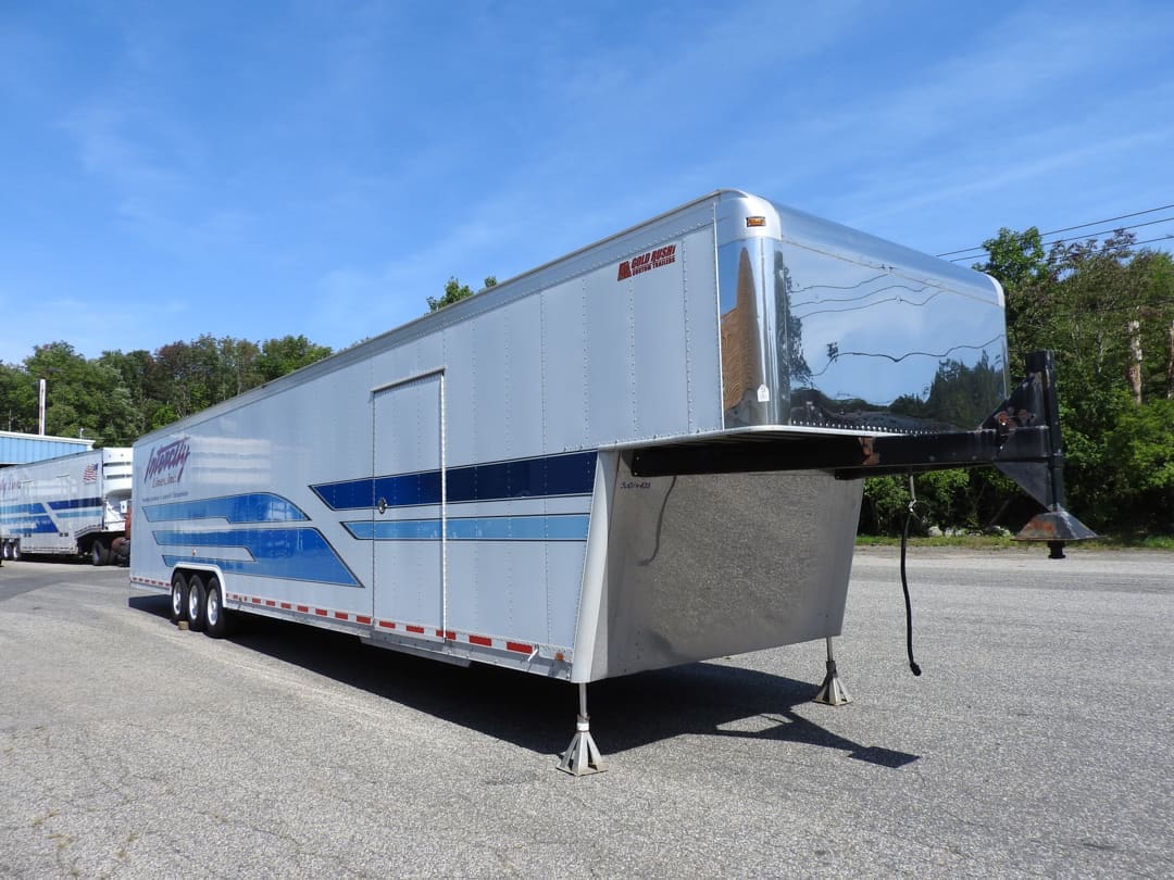 enclosed gold rush car hauler