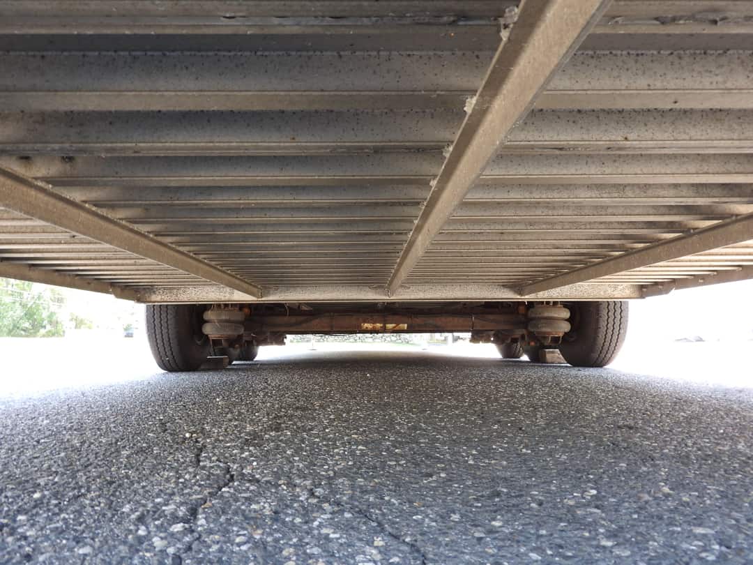 underside of gold rush car trailer for sale