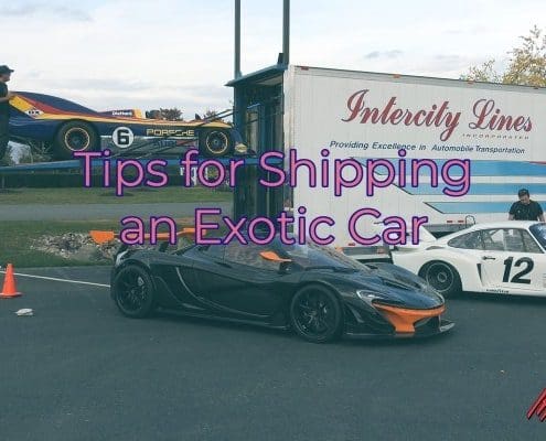 Tips for shipping an exotic car