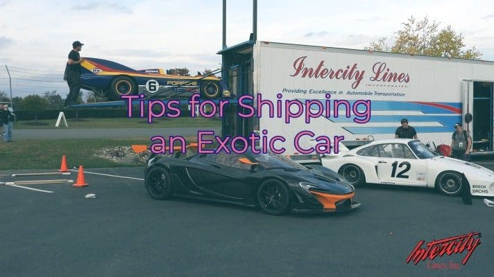 Tips for shipping an exotic car