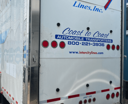 2000 Enclosed Six Car Kentucky Trailer with Lift Gate for Sale
